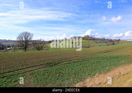 Landschaft in Sachsen um Possendorf und Kreischa bei Dresden Stockfoto