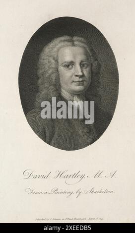 David Hartley, 1791. William Blake (1757–1827). Gravur Stockfoto