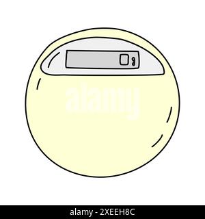 Küche elektronische Waage, Kochen oder Backen Küche Design Element, Vektor Illustration Stock Vektor