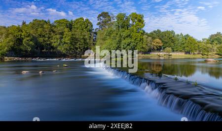 Wasserfall in Adafufe, Cavado, Braga. Portugal Stockfoto