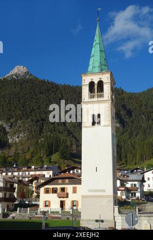 Kirche Santa Giustina Auronzo di Cadore in Italien Stockfoto