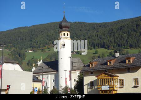 Pfarrkirche St. Michael (Innichen) in Südtirol, Italien Stockfoto
