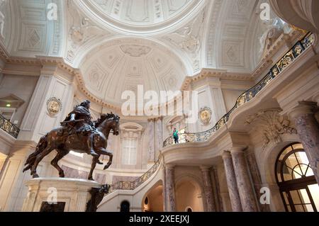 Deutschland, Berlin, Bode Museum, Foyer, Reiterstatue Friedrich Wilhelm I. Stockfoto