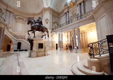 Deutschland, Berlin, Bode Museum, Foyer, Reiterstatue Friedrich Wilhelm I. Stockfoto