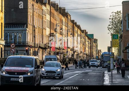 Clare Street am Morgen. Dublin. Irland. Stockfoto