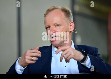 Prof. Clemens Fuest , Einzelbild,angeschnittenes Einzelmotiv,Portraet,Porträt,Porträt. 75.Jahrestag IFO Institut am 27.06.2024 in München. *** Prof. Clemens Fuest, Einzelbild, zugeschnittenes Einzelmotiv, Porträt, Porträt 75-jähriges Jubiläum IFO Institut am 27 06 2024 in München Stockfoto