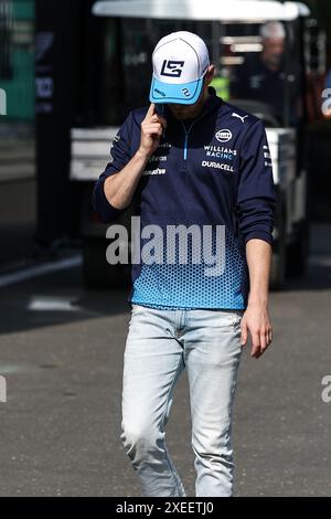 SARGEANT Logan (usa), Williams Racing FW46, Porträt während des Formel 1 Qatar Airways Austrian Grand Prix 2024, 11. Runde der Formel-1-Weltmeisterschaft 2024 vom 28. Bis 30. Juni 2024 auf dem Red Bull Ring in Spielberg, Österreich Stockfoto