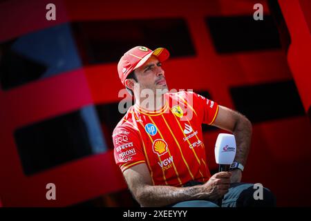 55 Carlos Sainz (ESP) Scuderia Ferrari während des österreichischen GP, Spielberg 27-30 Juni 2024, Formel-1-Weltmeisterschaft 2024. Stockfoto