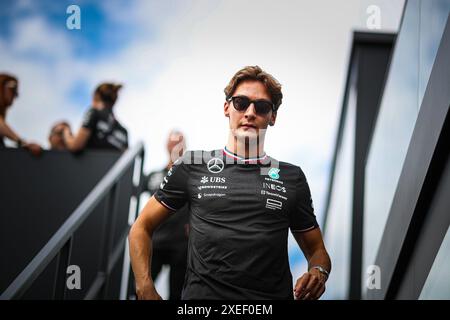 63 George Russell, (GRB) AMG Mercedes Ineos während des österreichischen GP, Spielberg 27-30 Juni 2024, Formel-1-Weltmeisterschaft 2024. Stockfoto