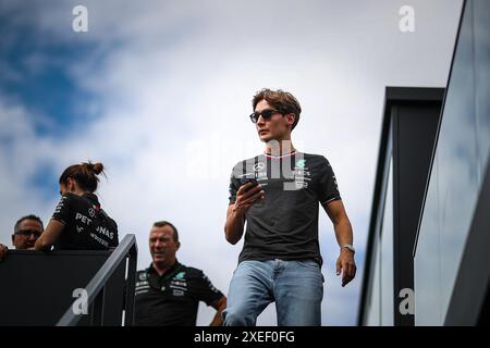 63 George Russell, (GRB) AMG Mercedes Ineos während des österreichischen GP, Spielberg 27-30 Juni 2024, Formel-1-Weltmeisterschaft 2024. Stockfoto