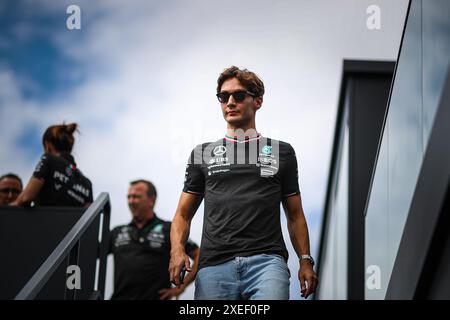 63 George Russell, (GRB) AMG Mercedes Ineos während des österreichischen GP, Spielberg 27-30 Juni 2024, Formel-1-Weltmeisterschaft 2024. Stockfoto