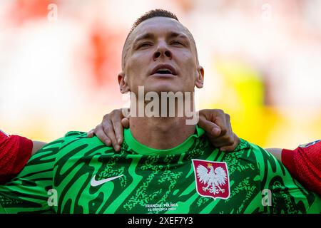 Lukasz Skorupski aus Polen wurde während des Gruppenspiels der UEFA EURO 2024 zwischen Frankreich und Polen im Fußballstadion Dortmund gesehen. Stockfoto