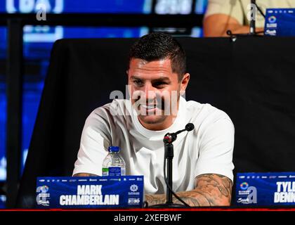 LONDON, VEREINIGTES KÖNIGREICH. Juni 2024. Mark Chamberland während der Queensberry, Matchroom and Riad Season Press Conference in der OVO Arena, Wembley am Mittwoch, 26. Juni 2024, LONDON, ENGLAND. Quelle: Taka G Wu/Alamy Live News Stockfoto