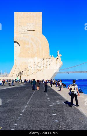 Lissabon, Portugal Denkmal für die Entdeckungen Stockfoto