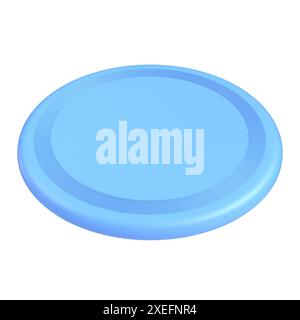 Blaues Frisbee 3D Stockfoto