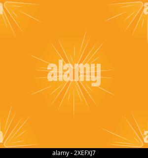 Nahtloses Vektormuster mit orangefarbener Textur. Einfacher orangefarbener Hintergrund mit Zitrusscheiben. Drucken zum Drucken, Einwickeln von Papier, Stoff Stock Vektor