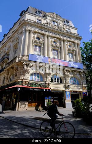 Historisches Théâtre de la Renaissance (Renaissance-Theater) in Boulevard Saint-Martin.Paris.France Stockfoto