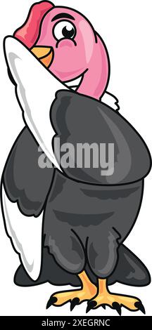 Süßer andenkondor-Vogel Stock Vektor