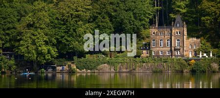 Seeschlosschen, Nordufer, Hengsteysee, Herdecke, Nordrhein-Westfalen, Deutschland, Europa Stockfoto