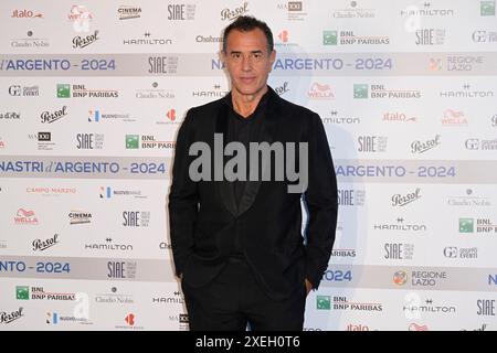 Rom, Italien. Juni 2024. Matteo Garrone besucht den blu-Teppich von 'Nastri d'Argento 2024' im MAXXI Museum. Quelle: SOPA Images Limited/Alamy Live News Stockfoto