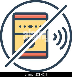 Symbol für Stummschaltung, Stummschaltung Stock Vektor