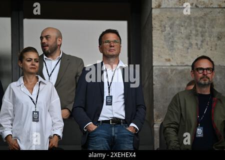 BERLIN, DEUTSCHLAND - 21. JUNI: VIP während des Gruppenspiels der UEFA EURO 2024 zwischen Polen und Österreich im Olympiastadion am 21. Juni 2024 in Berlin, GE Stockfoto