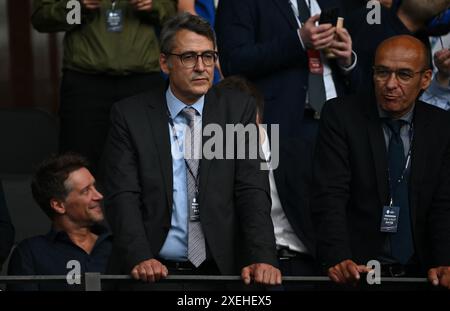 BERLIN, DEUTSCHLAND - 21. JUNI: VIP während des Gruppenspiels der UEFA EURO 2024 zwischen Polen und Österreich im Olympiastadion am 21. Juni 2024 in Berlin, GE Stockfoto