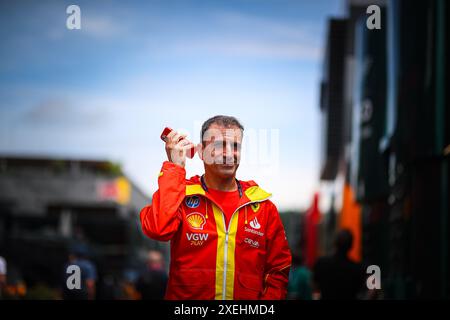 Marc Gene, ehemaliger Fahrer von Minardi und Ferrari-Botschafter, jetzt Sky Italia Kommentator, während des österreichischen GP, Spielberg 27-30. Juni 2024, Formel-1-Weltmeisterschaft 2024. Stockfoto