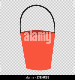 Handgezeichneter Roter Feuerlöffel Stock Vektor