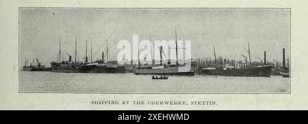 VERSAND BEI DER ODERWERKE, STETTIN. Aus dem Beitrag ZUR ENTWICKLUNG DES DEUTSCHEN SCHIFFBAUS. Von Rudolph Haack. TEIL III - DIE SCHIFFSWERFTEN AUF DER OSTSEE. Aus dem Engineering Magazine widmet sich Industrial Progress Band XVIII 1899-1900 The Engineering Magazine Co Stockfoto