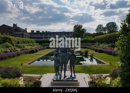 Diana Princess of Wales Memorial Garden im Kensington Palace, London im Sommer Stockfoto