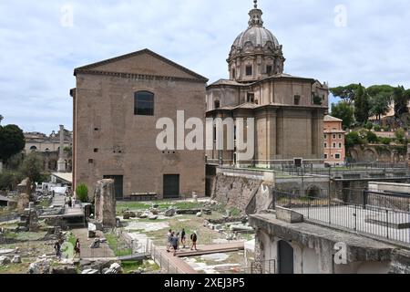 Eurore, Italien, Rome fontana di trevi und kolosseum Stockfoto