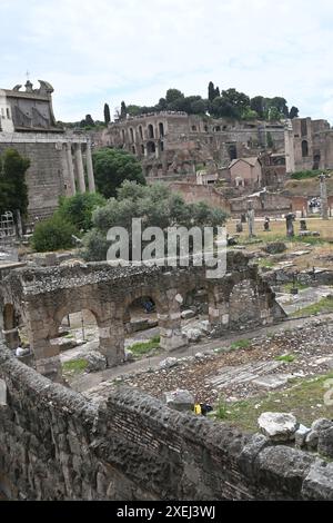 Eurore, Italien, Rome fontana di trevi und kolosseum Stockfoto