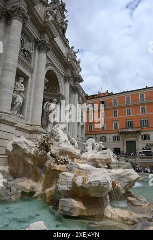 Eurore, Italien, Rome fontana di trevi und kolosseum Stockfoto