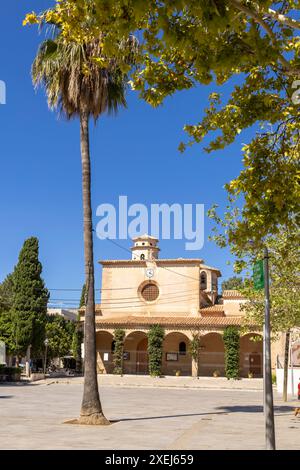 Pfarrkirche, Parroquia Nuestra Señora de los Ángeles, Puerto Pollensa, Port de Pollenca, Mallorca, Balearen, Spanien Stockfoto