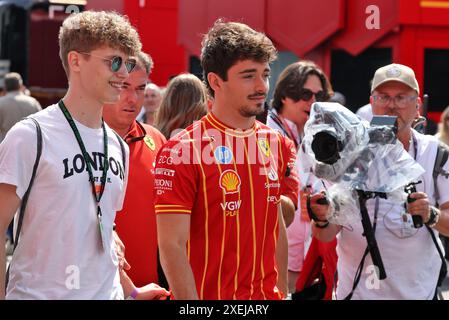 Spielberg, Österreich. Juni 2024. Charles Leclerc (MON) Ferrari. 28.06.2024. Formel-1-Weltmeisterschaft, Rd 11, Großer Preis Von Österreich, Spielberg, Österreich, Sprint Qualifikationstag. Das Foto sollte lauten: XPB/Alamy Live News. Stockfoto