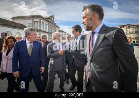 Porto, Portugal. September 2022. Porto, 28. September 2022 - Premierminister António Costa und Infrastrukturminister Pedro Nuno Santos haben heute morgen im Bahnhof Campanhã die neue Hochgeschwindigkeitsstrecke zwischen Lissabon und Porto vorgestellt. ( Pedro Granadeiro/Global Imagens ) Credit: Atlantico Press/Alamy Live News Stockfoto