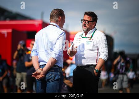 Österreich, 28.06.2024, Jos Verstappen (NED) Vater von Max Verstappen Red Bull Racing Honda und ehemaliger F1-Fahrer für Arrows; Tyrrel; Benetton; Footwork; und Minardi, während des österreichischen GP, Spielberg 27-30. Juni 2024, Formel-1-Weltmeisterschaft 2024. Stockfoto