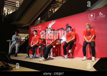 Tokio, Japan. Juni 2024. Allgemeine Ansicht Basketball : Absendezeremonie der japanischen Nationalmannschaft für die Olympischen Spiele 2024 in Tokio, Japan . Quelle: AFLO SPORT/Alamy Live News Stockfoto