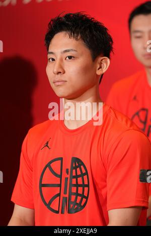 Tokio, Japan. Juni 2024. Yuki Kawamura (JPN) Basketball : Absendezeremonie der japanischen Nationalmannschaft für die Olympischen Spiele 2024 in Tokio, Japan. Quelle: AFLO SPORT/Alamy Live News Stockfoto