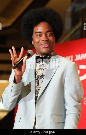 Tokio, Japan. Juni 2024. Jun Soejima Basketball : Absendezeremonie der japanischen Nationalmannschaft für die Olympischen Spiele 2024 in Tokio, Japan . Quelle: AFLO SPORT/Alamy Live News Stockfoto