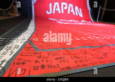 Tokio, Japan. Juni 2024. Allgemeine Ansicht Basketball : Absendezeremonie der japanischen Nationalmannschaft für die Olympischen Spiele 2024 in Tokio, Japan . Quelle: AFLO SPORT/Alamy Live News Stockfoto