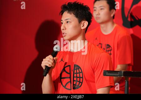 Tokio, Japan. Juni 2024. Yuki Kawamura (JPN) Basketball : Absendezeremonie der japanischen Nationalmannschaft für die Olympischen Spiele 2024 in Tokio, Japan. Quelle: AFLO SPORT/Alamy Live News Stockfoto