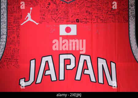 Tokio, Japan. Juni 2024. Allgemeine Ansicht Basketball : Absendezeremonie der japanischen Nationalmannschaft für die Olympischen Spiele 2024 in Tokio, Japan . Quelle: AFLO SPORT/Alamy Live News Stockfoto