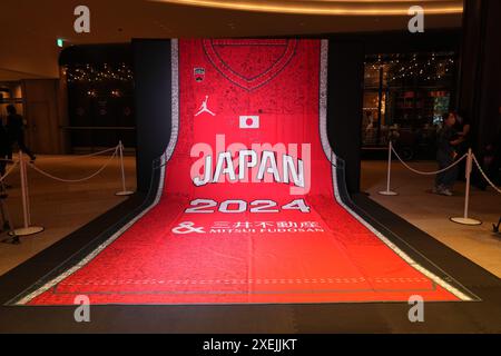 Tokio, Japan. Juni 2024. Allgemeine Ansicht Basketball : Absendezeremonie der japanischen Nationalmannschaft für die Olympischen Spiele 2024 in Tokio, Japan . Quelle: AFLO SPORT/Alamy Live News Stockfoto