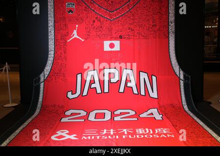 Tokio, Japan. Juni 2024. Allgemeine Ansicht Basketball : Absendezeremonie der japanischen Nationalmannschaft für die Olympischen Spiele 2024 in Tokio, Japan . Quelle: AFLO SPORT/Alamy Live News Stockfoto