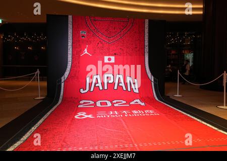 Tokio, Japan. Juni 2024. Allgemeine Ansicht Basketball : Absendezeremonie der japanischen Nationalmannschaft für die Olympischen Spiele 2024 in Tokio, Japan . Quelle: AFLO SPORT/Alamy Live News Stockfoto