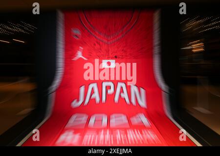 Tokio, Japan. Juni 2024. Allgemeine Ansicht Basketball : Absendezeremonie der japanischen Nationalmannschaft für die Olympischen Spiele 2024 in Tokio, Japan . Quelle: AFLO SPORT/Alamy Live News Stockfoto