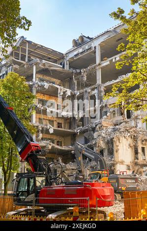 Hausabbruch im Zentrum von Düsseldorf Stockfoto