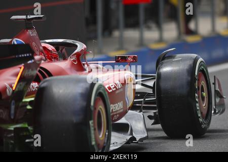 Spielberg, Österreich, 28.06.2024, 16 LECLERC Charles (mco), Scuderia Ferrari SF-24, Aktion während des Formel 1 Qatar Airways Austrian Grand Prix 2024, 11. Runde der Formel-1-Weltmeisterschaft 2024 vom 28. Bis 30. Juni 2024 auf dem Red Bull Ring, in Spielberg, Österreich Credit: Independent Photo Agency/Alamy Live News Stockfoto